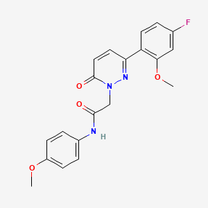 2-[3-(4-fluoro-2-methoxyphenyl)-6-oxopyridazin-1(6H)-yl]-N-(4-methoxyphenyl)acetamide