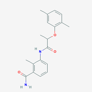 3-{[2-(2,5-dimethylphenoxy)propanoyl]amino}-2-methylbenzamide