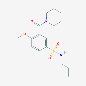 4-methoxy-3-(1-piperidinylcarbonyl)-N-propylbenzenesulfonamide