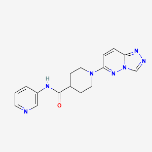 molecular formula C16H17N7O B4524087 N-(pyridin-3-yl)-1-([1,2,4]triazolo[4,3-b]pyridazin-6-yl)piperidine-4-carboxamide 