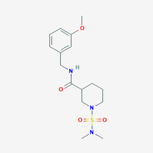 molecular formula C16H25N3O4S B4524099 1-[(dimethylamino)sulfonyl]-N-(3-methoxybenzyl)-3-piperidinecarboxamide 