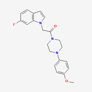 2-(6-fluoro-1H-indol-1-yl)-1-[4-(4-methoxyphenyl)piperazin-1-yl]ethanone