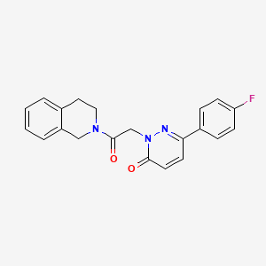 2-[2-(3,4-dihydroisoquinolin-2(1H)-yl)-2-oxoethyl]-6-(4-fluorophenyl)pyridazin-3(2H)-one