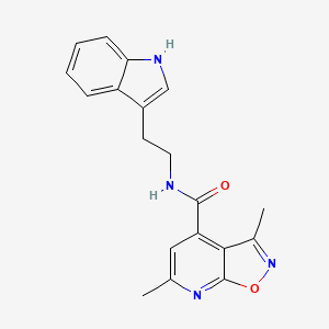 molecular formula C19H18N4O2 B4524110 N-[2-(1H-indol-3-yl)ethyl]-3,6-dimethylisoxazolo[5,4-b]pyridine-4-carboxamide 