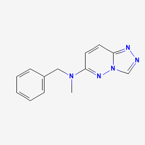 molecular formula C13H13N5 B4524124 N-benzyl-N-methyl[1,2,4]triazolo[4,3-b]pyridazin-6-amine 