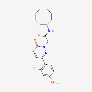 N-cyclooctyl-2-[3-(2-fluoro-4-methoxyphenyl)-6-oxopyridazin-1(6H)-yl]acetamide