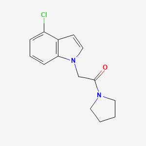 4-chloro-1-[2-oxo-2-(1-pyrrolidinyl)ethyl]-1H-indole