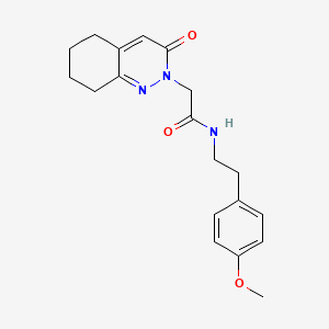 molecular formula C19H23N3O3 B4524167 N~1~-(4-methoxyphenethyl)-2-[3-oxo-5,6,7,8-tetrahydro-2(3H)-cinnolinyl]acetamide 