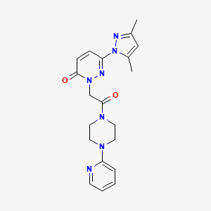 6-(3,5-dimethyl-1H-pyrazol-1-yl)-2-(2-oxo-2-(4-(pyridin-2-yl)piperazin-1-yl)ethyl)pyridazin-3(2H)-one