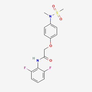 N-(2,6-difluorophenyl)-2-{4-[methyl(methylsulfonyl)amino]phenoxy}acetamide