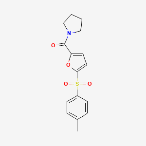 1-{5-[(4-methylphenyl)sulfonyl]-2-furoyl}pyrrolidine