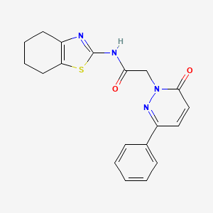 2-(6-oxo-3-phenylpyridazin-1(6H)-yl)-N-(4,5,6,7-tetrahydrobenzo[d]thiazol-2-yl)acetamide