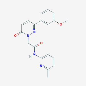 2-(3-(3-methoxyphenyl)-6-oxopyridazin-1(6H)-yl)-N-(6-methylpyridin-2-yl)acetamide