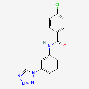 4-chloro-N-[3-(1H-tetrazol-1-yl)phenyl]benzamide