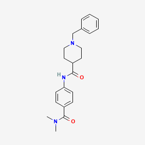 1-benzyl-N-{4-[(dimethylamino)carbonyl]phenyl}-4-piperidinecarboxamide