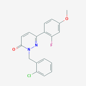 2-(2-chlorobenzyl)-6-(2-fluoro-4-methoxyphenyl)pyridazin-3(2H)-one