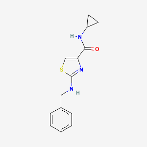 2-(benzylamino)-N-cyclopropyl-1,3-thiazole-4-carboxamide