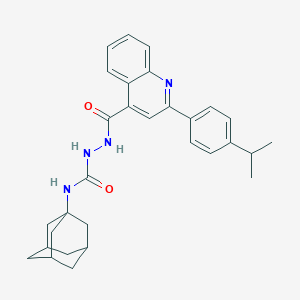 molecular formula C30H34N4O2 B452426 N-(1-adamantyl)-2-{[2-(4-isopropylphenyl)-4-quinolinyl]carbonyl}hydrazinecarboxamide 