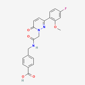 4-[({[3-(4-fluoro-2-methoxyphenyl)-6-oxopyridazin-1(6H)-yl]acetyl}amino)methyl]benzoic acid