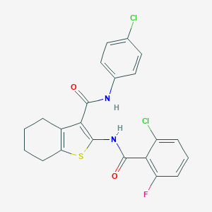2-[(2-chloro-6-fluorobenzoyl)amino]-N-(4-chlorophenyl)-4,5,6,7-tetrahydro-1-benzothiophene-3-carboxamide