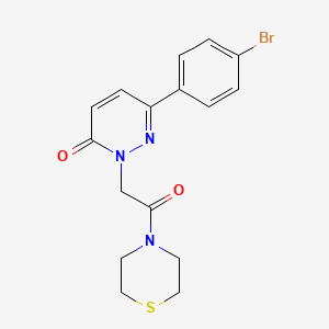 6-(4-bromophenyl)-2-[2-oxo-2-(thiomorpholin-4-yl)ethyl]pyridazin-3(2H)-one