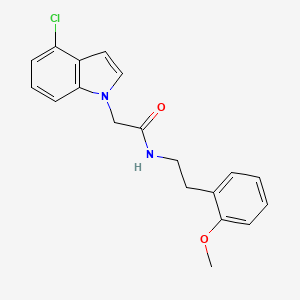 2-(4-chloro-1H-indol-1-yl)-N-[2-(2-methoxyphenyl)ethyl]acetamide