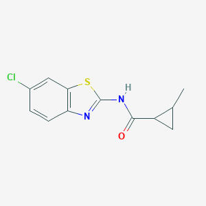 N-(6-chloro-1,3-benzothiazol-2-yl)-2-methylcyclopropanecarboxamide