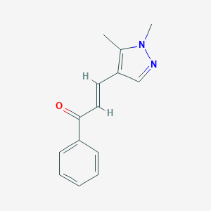 3-(1,5-dimethyl-1H-pyrazol-4-yl)-1-phenyl-2-propen-1-one