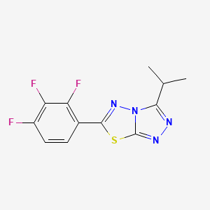 3-Isopropyl-6-(2,3,4-trifluorophenyl)-[1,2,4]triazolo[3,4-b][1,3,4]thiadiazole