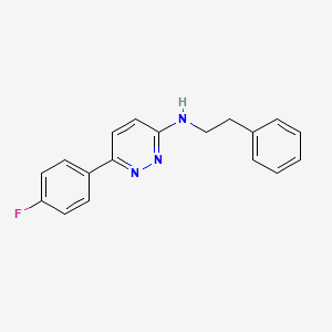 3-Pyridazinamine, 6-(4-fluorophenyl)-N-(2-phenylethyl)-