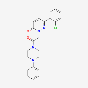 6-(2-chlorophenyl)-2-[2-oxo-2-(4-phenylpiperazino)ethyl]-3(2H)-pyridazinone