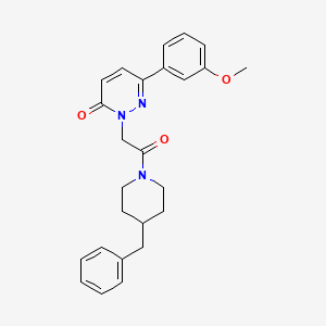 2-[2-(4-benzyl-1-piperidinyl)-2-oxoethyl]-6-(3-methoxyphenyl)-3(2H)-pyridazinone