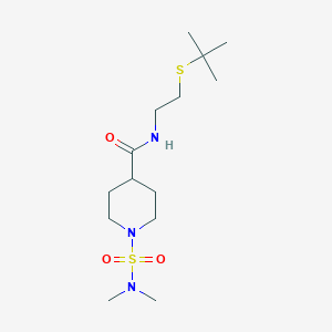 N-[2-(tert-butylthio)ethyl]-1-[(dimethylamino)sulfonyl]-4-piperidinecarboxamide