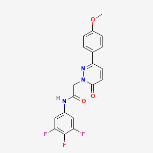 molecular formula C19H14F3N3O3 B4524424 2-[3-(4-methoxyphenyl)-6-oxopyridazin-1(6H)-yl]-N-(3,4,5-trifluorophenyl)acetamide 