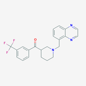 [1-(5-quinoxalinylmethyl)-3-piperidinyl][3-(trifluoromethyl)phenyl]methanone