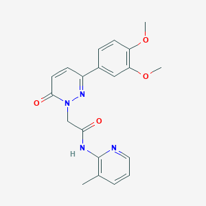 molecular formula C20H20N4O4 B4524436 2-(3-(3,4-dimethoxyphenyl)-6-oxopyridazin-1(6H)-yl)-N-(3-methylpyridin-2-yl)acetamide 