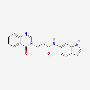 N-(1H-indol-6-yl)-3-(4-oxoquinazolin-3(4H)-yl)propanamide