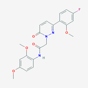 N-(2,4-dimethoxyphenyl)-2-(3-(4-fluoro-2-methoxyphenyl)-6-oxopyridazin-1(6H)-yl)acetamide