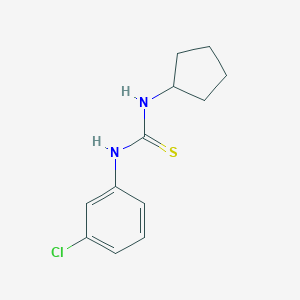 molecular formula C12H15ClN2S B452448 1-(3-Chlorophenyl)-3-cyclopentylthiourea 