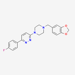 3-[4-(1,3-Benzodioxol-5-ylmethyl)piperazin-1-yl]-6-(4-fluorophenyl)pyridazine