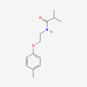 molecular formula C13H19NO2 B4524515 2-methyl-N-[2-(4-methylphenoxy)ethyl]propanamide 