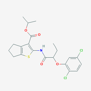 isopropyl 2-{[2-(2,5-dichlorophenoxy)butanoyl]amino}-5,6-dihydro-4H-cyclopenta[b]thiophene-3-carboxylate