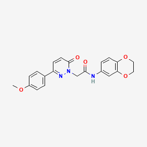 N-(2,3-dihydro-1,4-benzodioxin-6-yl)-2-[3-(4-methoxyphenyl)-6-oxopyridazin-1(6H)-yl]acetamide