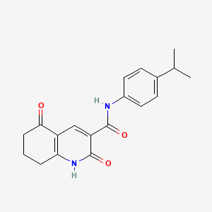 2,5-dioxo-N-[4-(propan-2-yl)phenyl]-1,2,5,6,7,8-hexahydroquinoline-3-carboxamide