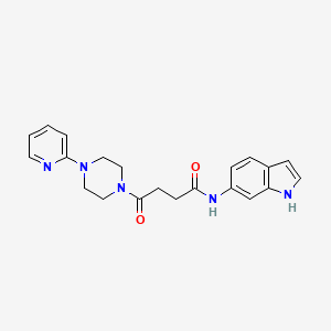 N-(1H-indol-6-yl)-4-oxo-4-[4-(2-pyridyl)piperazino]butanamide