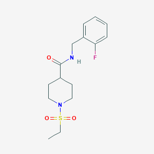 1-(ethylsulfonyl)-N-(2-fluorobenzyl)-4-piperidinecarboxamide