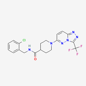 N-(2-chlorobenzyl)-1-[3-(trifluoromethyl)[1,2,4]triazolo[4,3-b]pyridazin-6-yl]piperidine-4-carboxamide