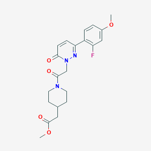 methyl (1-{[3-(2-fluoro-4-methoxyphenyl)-6-oxopyridazin-1(6H)-yl]acetyl}piperidin-4-yl)acetate