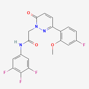 2-[3-(4-fluoro-2-methoxyphenyl)-6-oxopyridazin-1(6H)-yl]-N-(3,4,5-trifluorophenyl)acetamide