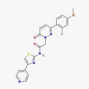 2-[3-(2-fluoro-4-methoxyphenyl)-6-oxopyridazin-1(6H)-yl]-N-[(2Z)-4-(pyridin-4-yl)-1,3-thiazol-2(3H)-ylidene]acetamide